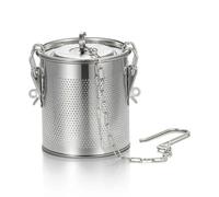 kowaku Panier d'Infusion d'Épices Passoire Infuseur à Épices Grille Fine Attache Solide Chaîne Acier Inoxydable pour Arômes Intenses sans Particules Adapté à Thé en Grande Quantité, 10x11cm