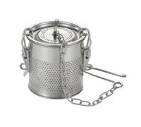 kowaku Panier d'Infusion d'Épices Passoire Infuseur à Épices Grille Fine Attache Solide Chaîne Acier Inoxydable pour Arômes Intenses sans Particules Adapté à Thé en Grande Quantité, 8x7cm