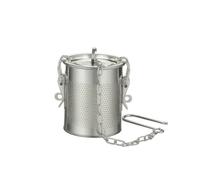 kowaku Panier d'Infusion d'Épices Passoire Infuseur à Épices Grille Fine Attache Solide Chaîne Acier Inoxydable pour Arômes Intenses sans Particules Adapté à Thé en Grande Quantité, 8x9cm