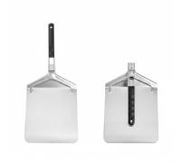 kowaku Pelle à Pizza Pliable en Acier Inoxydable Spatule Plaque Ustensile Surface Large et Fine pour Soulever Poignée Confortable Résistante à la Chaleur, 430 Without Holes 2