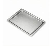 kowaku Plateau Rectangulaire en Acier Inoxydable Plateau de Service Plateau pour Organisation Accessoire d'Accueil Surface Lisse et Structurée Fonction pour, Rétro, 30x22 Cm