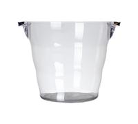 kowaku Seau à Glace Ovale Transparent en PC Résistant Bac à Boissons Grande Capacité Baignoire Mini Créative Contenant à avec Poignées Adapté, 9.8 L