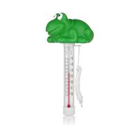 kowaku Thermomètre de Piscine Thermomètre Flottant Thermomètre d'Eau Thermomètre à Cordon avec Grenouille Souriante Corps Cylindrique Flottant Lecture