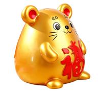 kowaku Tirelire Enfant Tirelire Cochon Boîte d'Épargne à Monnaie Statuette Résine Résistante Dépôt par Le Ouverture Arrière Look Moderne Ludique Adaptée aux, Doré, 30 30 30cm