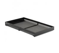 kowaku Tiroir de Cuisine Panier Coulissant Organisateur Panier de Rangement Panier à Épices en Acier Carbone avec Rails Silencieux et Panneaux Épais Cadre, Noir, Petit 38 Cm De Long