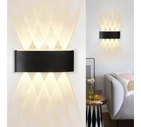 Kowanie LED Wandleuchte aussen Wandlampe - Außenwandleuchte Schwarz Aussen