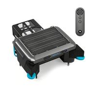 Koyike Robot de Nettoyage de Surface Solaire, 5200mAh Batterie pour 25H+ Nettoyage, 3 Moteurs sans Balais, IPX8 Étanche, Skimmer Automatique avec Télécommande pour Piscine