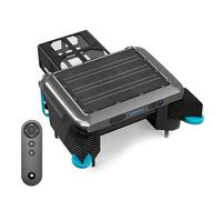 Koyike Robot de Nettoyage Solaire pour Surface de Piscine, 5200mAh Batterie, 3 Moteurs sans Balais, 20H+ Autonomie, Panier 6L, IPX8 Étanche, Skimmer Automatique Intelligent