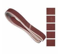 Kozelo 10 Pcs Bandes Abrasives 50mm x 1829mm 80/120/150/240/400 Grain Oxyde D'Aluminium Papier Abrasif Pour Ponceuse À Bande Meulage Métal Travail Du Bois Enlèvement De Rouille Ébavurage