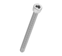 Kozelo 2Pcs Vis à Tête Cylindrique à Six Pans Creux M8-1.25 x 110mm Argenté | en Acier Inoxydable 304, Douille Allen Entièrement Filetée, pour Moteur Électrique Impression 3D