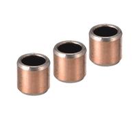 Kozelo 3Pièces Douilles Manchon 0406 4mm de Diamètre d'Alésage X 6mm de Diamètre Extérieur X 6mm de Longueur Bagues Sans Huile Enveloppées pour les Mouvements de Glissement Des Machines