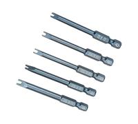 Kozelo 4 x Clé Tournevis Embout Ensemble 2.5 pouce x H1 4 x U4 U5 U6 U7 U8 | U-type Vis Tournevis Lot Tête pour Pneumatique ou Alimentation Outil Utilisation, S2 Acier, Magnétique