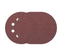 Kozelo 6 Disques À Poncer 125 mm Grain 80 8 Trou Système Auto-Agriffant Papiers De Verre Pour Ponceuse Orbitale Aléatoire Adaptés Pour Plâtre Bois Métal Meubles, Rouge