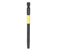 Kozelo Embout de vissage hexagonal 5mm 1/4 pouce 100mm H5 Acier S2 | Magnétique, pour Visseuse à chocs, Queue hexagonale, Noir et Jaune