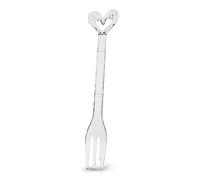 Koziol 3674535 Susi Lot de 4 fourchettes à Dessert en Plastique, Transparent, 1, x 3 x 15 thermoplastique, 8 cm