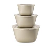 Koziol Bol à couvercle Connect Stockholm lot de 3 Nature desert sand