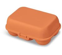 Koziol EGGS TO GO boîte à œufs pour | Boîte de transport | Boîte de rangement | Plastique biocirculaire, empilable, passe au lave-vaisselle | Cuisine, maison, camping (corail fort, 6 œufs)