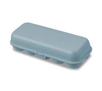 Koziol EGGS TO GO boîte à œufs pour | Boîte de transport | Boîte de rangement | Plastique biocirculaire, empilable, passe au lave-vaisselle | Cuisine, maison, camping (nature flower blue, 10 œufs)
