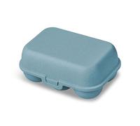 Koziol EGGS TO GO boîte à œufs pour | Boîte de transport | Boîte de rangement | Plastique biocirculaire, empilable, passe au lave-vaisselle | Cuisine, maison, camping (nature flower blue, 6 œufs)