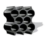 koziol etagère à bouteilles Set-Up, thermoplastique, Noir, 23 x 35,3 x 36,4 cm