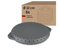 Koziol MOVE PIZZA 32 Lot de 6 boîtes à pizza réutilisables en plastique 32 cm de diamètre Réutilisables, incassables, passent au lave-vaisselle