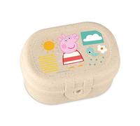 Koziol PASCAL MINI PEPPA PIG Boîte à goûter, avec fermeture à clip, pour enfants, plastique biocirculaire, incassable, passe au lave-vaisselle, école, maternelle, voyage, sable biologique