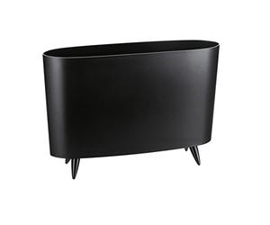 koziol range-revues Milano, thermoplastique, noir, 12 x 45,7 x 31,5 cm