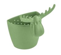 Koziol RUDOLF Passoire à thé pour thé en vrac | Pour une portion de tasse | À suspendre | Plastique biocirculaire, passe au lave-vaisselle, cuisine, maison (vert feuille naturelle)