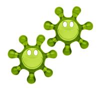 Koziol SUNNY Lot de 2 décapsuleurs | Pour bouchons en plastique | Ouvre-bouchon rotatif | En plastique incassable | Passe au lave-vaisselle | Idéal pour les enfants et les personnes âgées (vert olive