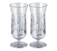 Koziol Superglas Club No. 17, 2 pièces, 400 ml, verre à cocktail & long drink en plastique cristallin, luxueux, incassable, réutilisable, fête, camping, set de 2 pièces