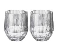 Koziol Superglas Club No. 23, Lot de 2, 200 ml, Verre à vin blanc Tumbler en plastique cristal transparent, élégant, incassable, réutilisable, fête, camping, set de 2