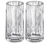 Koziol Superglas Club No. 8, 2 pièces, 300 ml, verre à long drink en plastique cristallin, luxueux, incassable, réutilisable, fête, camping, set de 2 pièces
