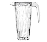 koziol Superglas CLUB PITCHER, 1,5?L, carafe avec couvercle en plastique transparent effet cristal, luxueuse, incassable, empilable, compatible lave-vaisselle, pour fête et camping, 1 pièce