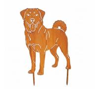 KPGA KAPAGA HOME & GARDEN Kangal - Décoration de jardin en rouille - Décoration de jardin pour l'extérieur - En métal solide - Résistant aux intempéries - Pour parterre et terrasse - 45 x 35 cm