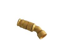 Kpjovnar Pistolet d'arrosage réglable, coudé et Droit pour Un arrosage Facile, Lot de 5 Buses coudées en Laiton