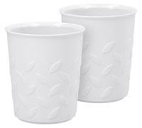 KPM Berlin, ensemble de deux tasses "Mandorla" - Fabriquées à la main et présentées dans un emballage cadeau, blanches, en porcelaine, 0,3l