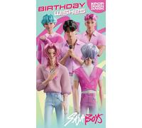 KPOP Carte d'anniversaire « Saja Boys K-Pop » pour filles - Thème musical coloré