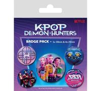 KPop Demon Hunters Characters Indifférent Lot de Badges multicolore Papier, plastique, métal