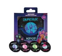 Kpop Demon Hunters - Lot de 4 Dessous de Verre - Hunters & Demons Soundtrack - Licence Officielle - CINEREPLICAS