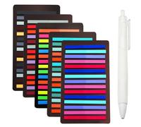 KQDRAVINE 1500 Pièces Marque Page Adhesif 5x0.4 cm acve Stylos Gel, Multicolores Onglets Adhésifs Annotation Livre Sticky Notes, pour Marquer, Extraire et Prendre des Notes
