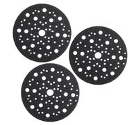 KQDRAVINE 3 Pièces Protecteur de Disque Abrasif 150mm avec Fermeture, Housse de Protection Ø 150 mm, 70 Trous, Tampon de Protection pour Ponceuses Excentriques, Disque Poncage 150mm