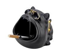 KQDRAVINE Cendrier d'extérieur, cendrier cool drôle grand, cadeaux amusants pour hommes, balcon, bureau, noir