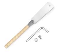 KQDRAVINE Scie japonaise Ryoba, scie à cheville, scie japonaise 9/18 TPI pour bois amovible 240 mm en acier au carbone SK5, scie japonaise Ryoba, pour outils de travail du bois