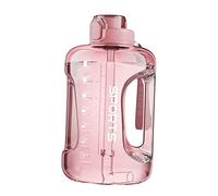 KQFCAZRE Gourde Isotherme Grande Capacité avec Sangle, étanche et Poignée de Transport, Idéale pour Le Vélo, La Course à Pied et La Randonnée, rose 2500ml