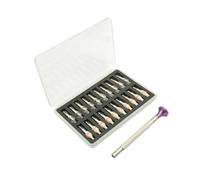 KQFCAZRE Pose-Aiguille Manuel 8 Embouts Interchangeables Outil Manuel Pose D'aiguilles Boîtier Transparent Poseur d’Aiguilles Montre pour Horlogers