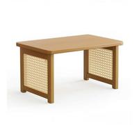KQFCAZRE Table Basse Pliante Pliable Table Tatami Pliante Aspect Bois pour Étudiants, Balcon, 60cm, Couleur Originale
