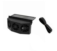KQFCAZRE Ventilateur Solaire Voiture Trois Ouvertures Extracteur Air Auto Ventilation Continue, Noir