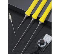 KQWVZ Kit de coupe de mousse à fil chaud, outil de coupe électrique en polystyrène avec 3 têtes de lame, coupe-mousse en polystyrène 220 V, fil chaud pour sculpture de mousse, bricolage, manipulation