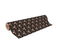 Kraft 70g, rl 50x0,70m Flora noir - Noir