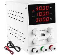 KRAFT&DELE | Alimentation de laboratoire, 0-30V, 10A, avec affichage LED, 200-240V, AC, DC Réglable Alimentation, bouton de réglage du codeur, interrupteur de sortie